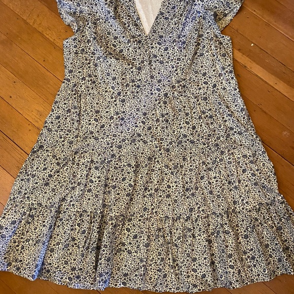 Lane Bryant Blue and White Floral Dress - Picture 2 of 9